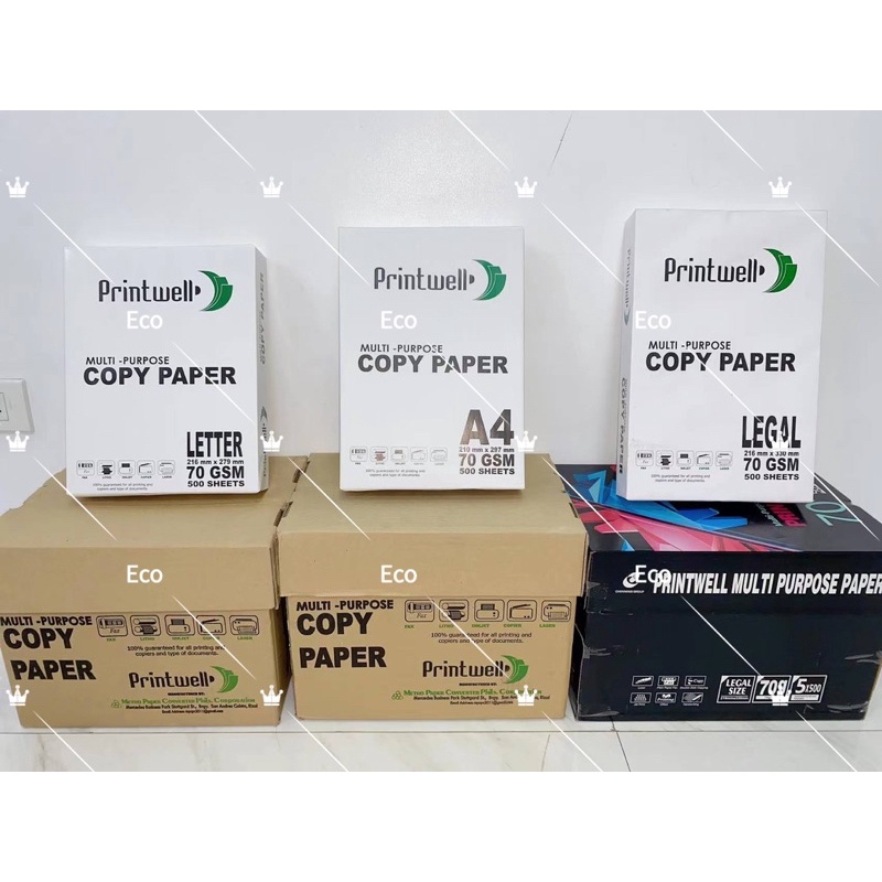 HARD PAPER Printwell Multi Purpose Copy Paper A4 Size 5Reams Box Bond