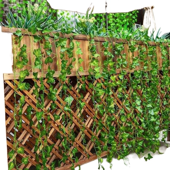 Hours Delivery Artificial Ivy Green Leaf Garland Plants Vine Fake