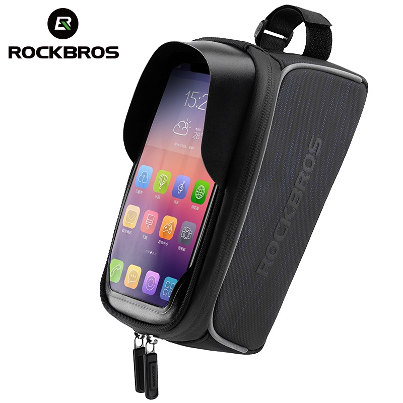 Rockbros Cycling Bag 6 2 Waterproof Touch Screen Bicycle Top Front Tube