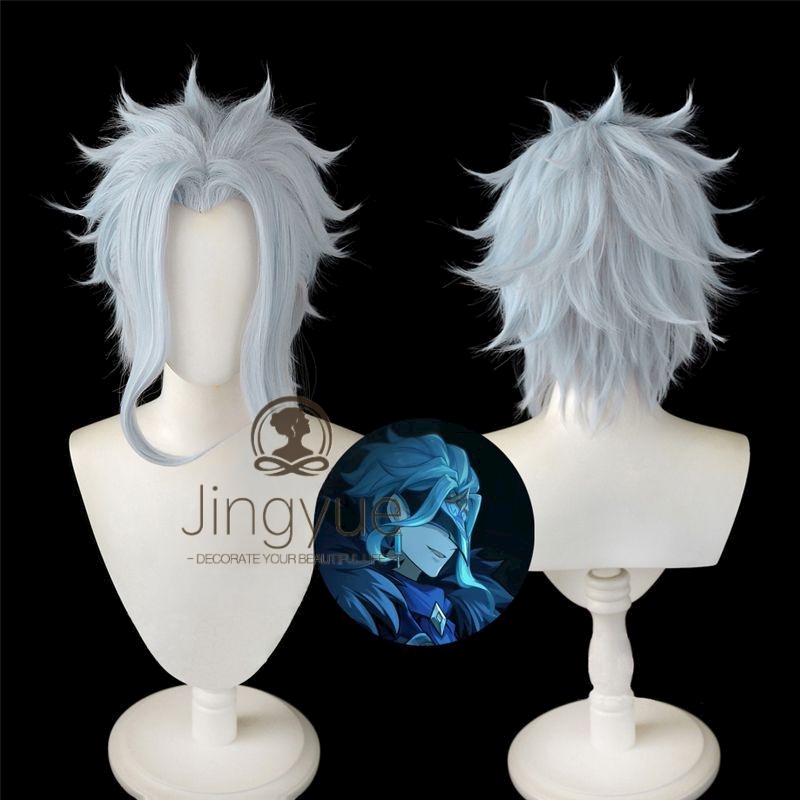 Jingyue Genshin Impact Fatui Doctor Dottore Cosplay Wig Cm Short Man