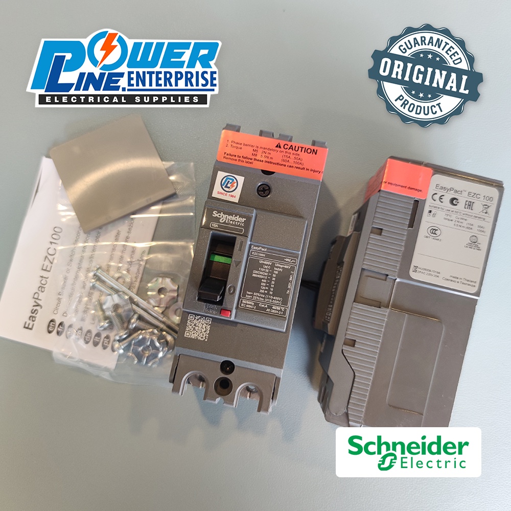 Circuit Breaker Schneider Ezc H A A Pole Shopee Philippines