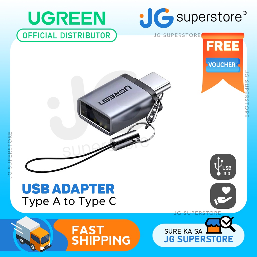 UGREEN USB A 3 0 Female To Type C Male Adapter Plug With Keychain Loop