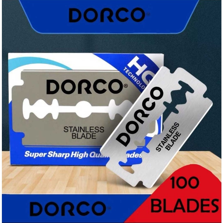 Dorco ST 300 Platinum Stainless Steel Double Edge Razor Blade 100pcs