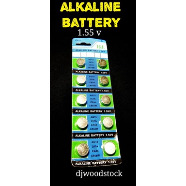 ALKALINE AG13 BUTTON CELL BATTERY 1 55V LR44 357A CX44 AG13 SOLD