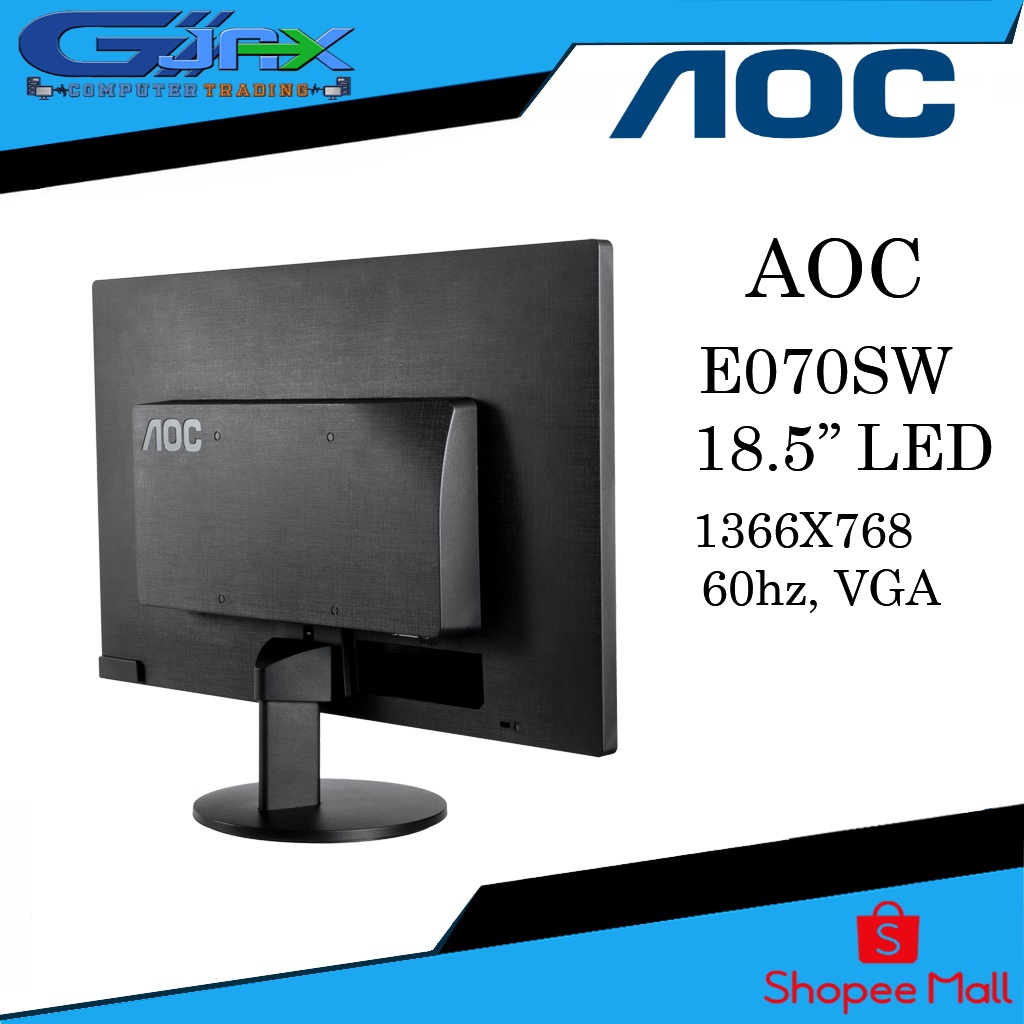 AOC E970Sw Led 19 1366X768 Color Black Shopee Philippines