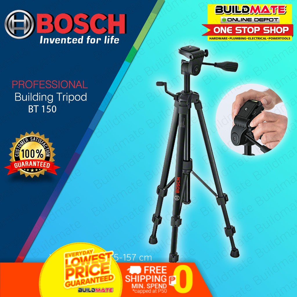 BUILDMATE Bosch Professional Building Tripod Extendable Aluminum Laser