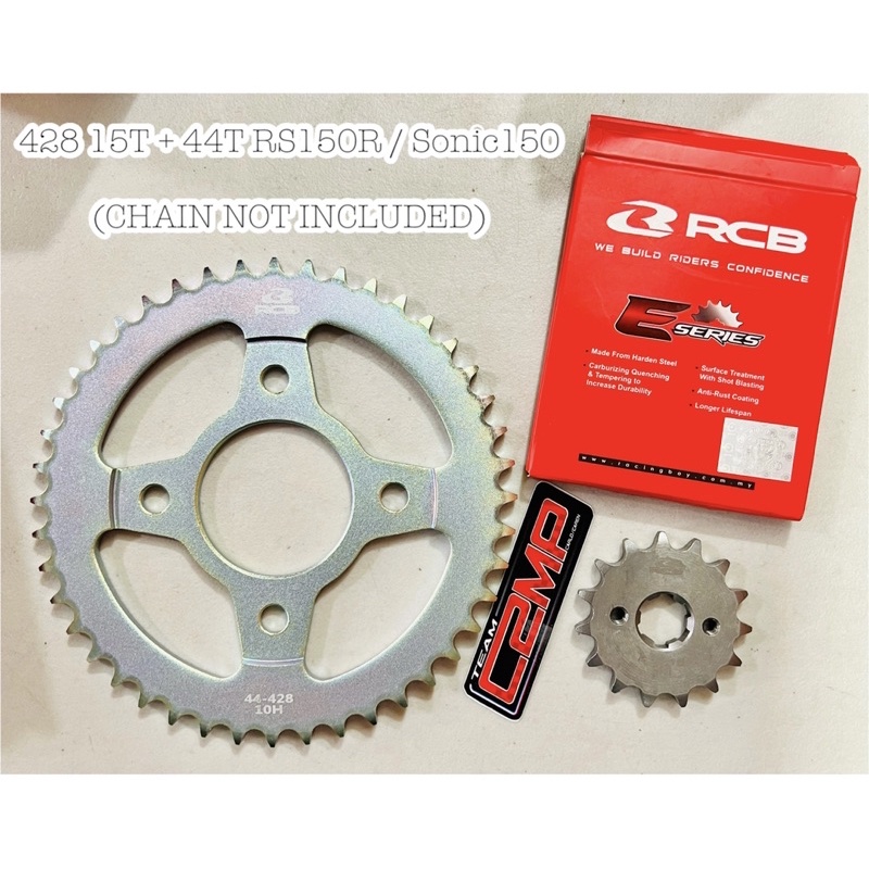 Rcb Rs Sonic Chain Rear Sprocket And Engine Sprocket