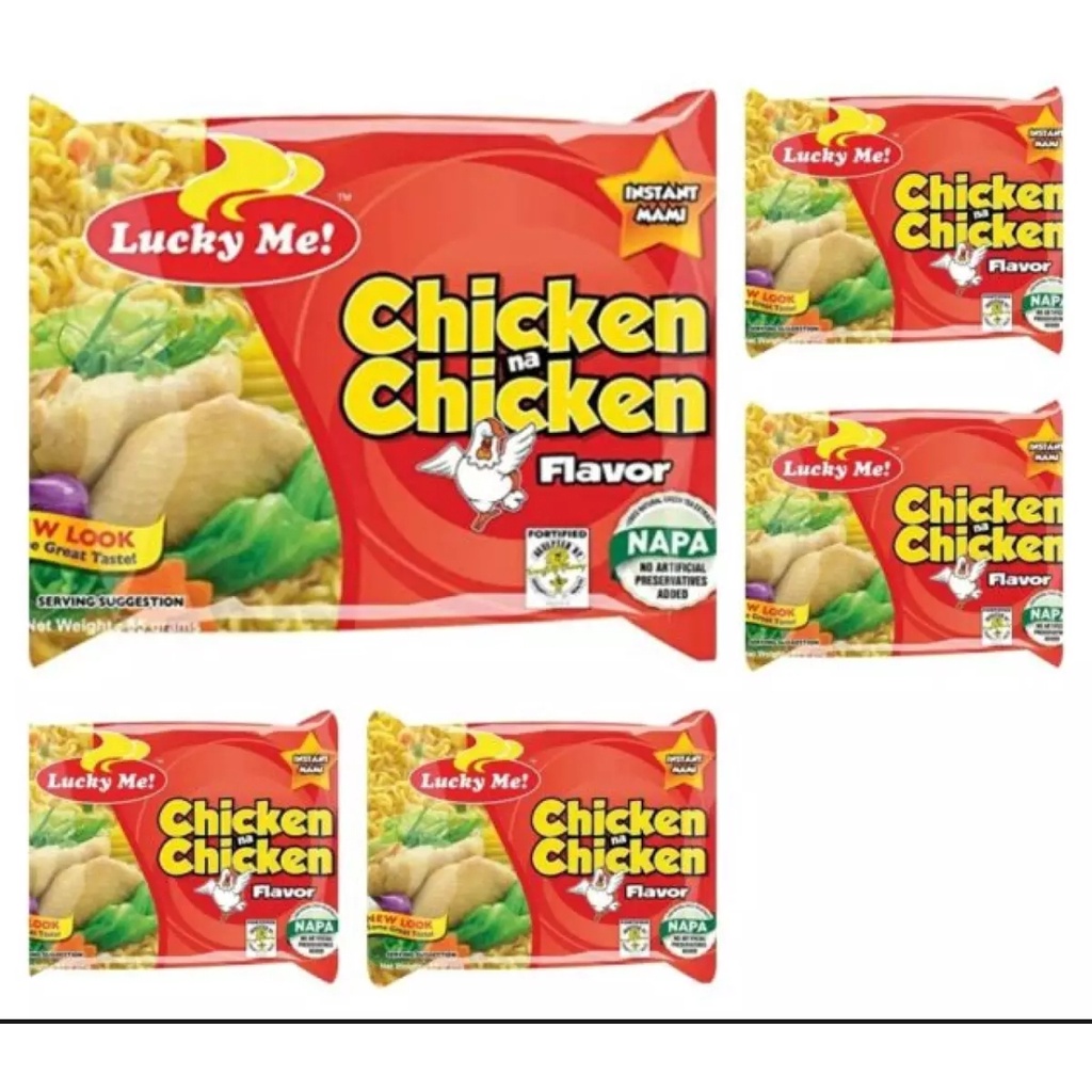 Lucky Me Chicken Na Chicken Flavor Instant Mami Noodles G X Pcs