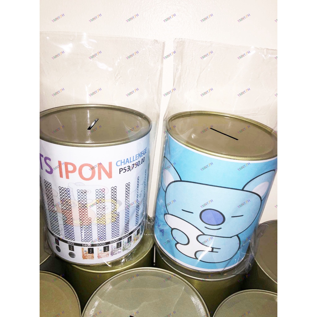 COD BT21 NEW Ipon Challenge Coin Bank Alkansiya Lata Shopee Philippines