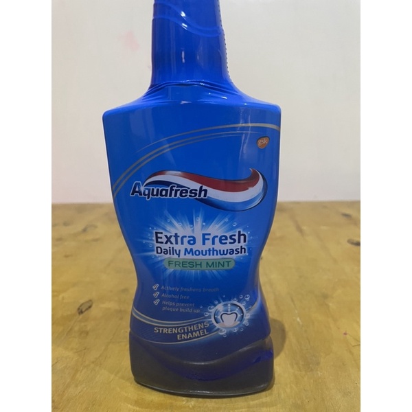 Aquafresh Mouthwash Fresh Mint Extra Fresh Daily Ml Shopee