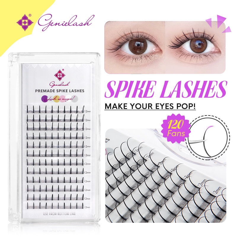 Genielash Eyelash Extensions C D Fairy Eyelashes Premade Volume