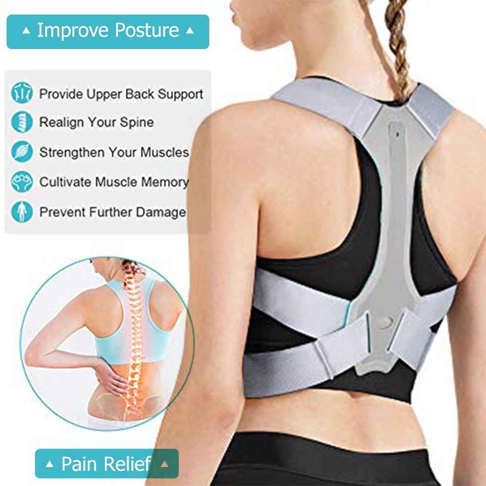 Posture Corrector Adjustable Humpback Correction Belt Back Brace Spine