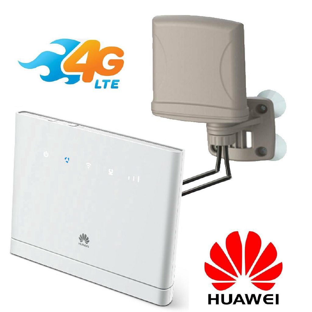 Huawei B G Lte Mobile Router Unlocked Mhz Voip With Antenna