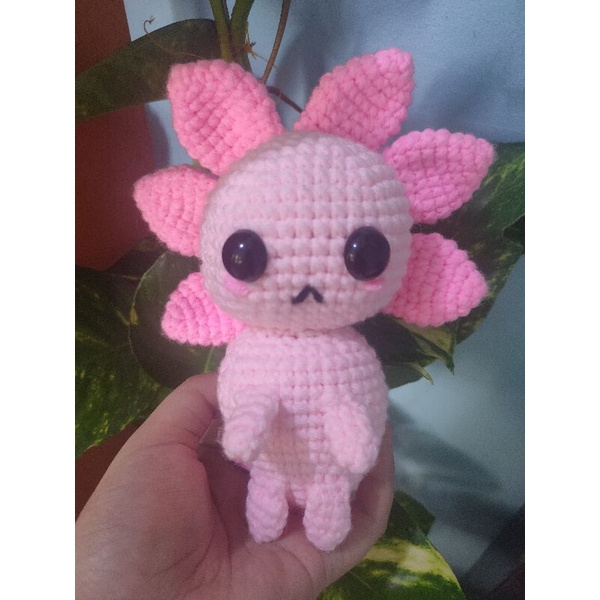 Crochet Amigurumi Axolotl Shopee Philippines