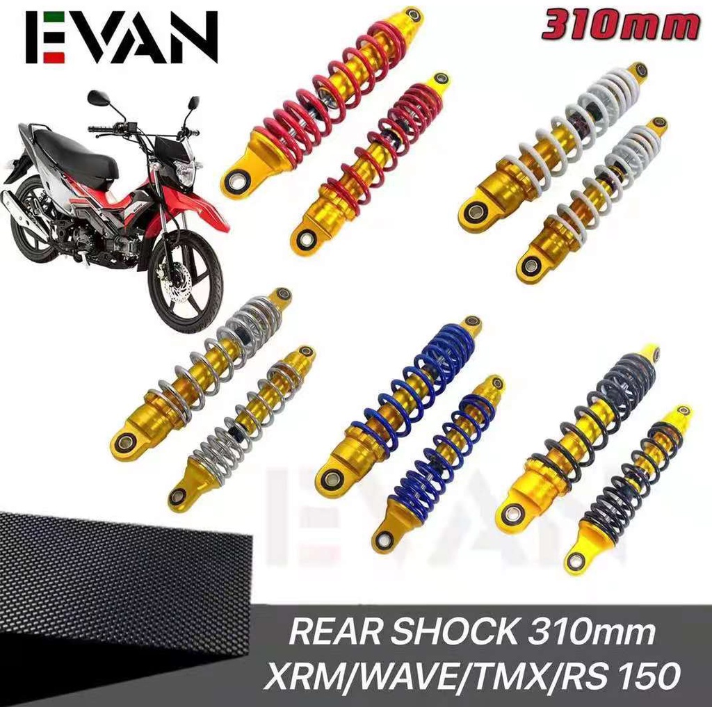 Mm Rear Dual Shock Set Absorber For Xrm Wave Tmx Smash Rs