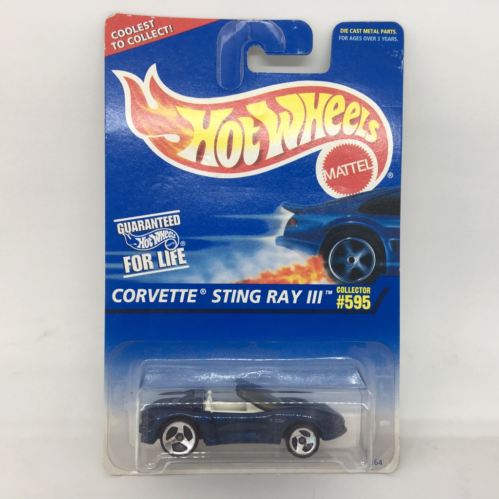 HOT WHEELS CORVETTE STING RAY III 595 1996 BLACK 1 64 SCALE Shopee