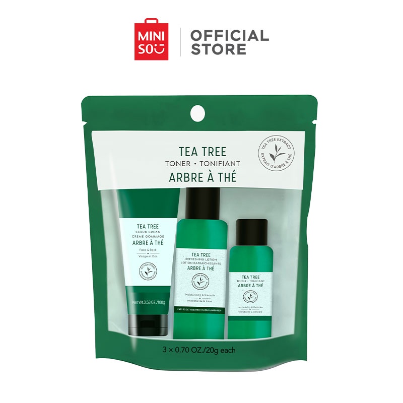 MINISO Tea Tree Portable Travel Set Shopee Philippines