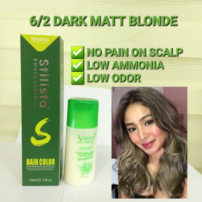 Stilista Hair Coloring Cream Set Dark Matt Blonde Low Ammonia