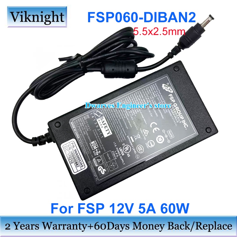 Genuine FSP060 DIBAN2 SWITCHING Power Adapter 12V 5A 60W FSP060 DBAE1