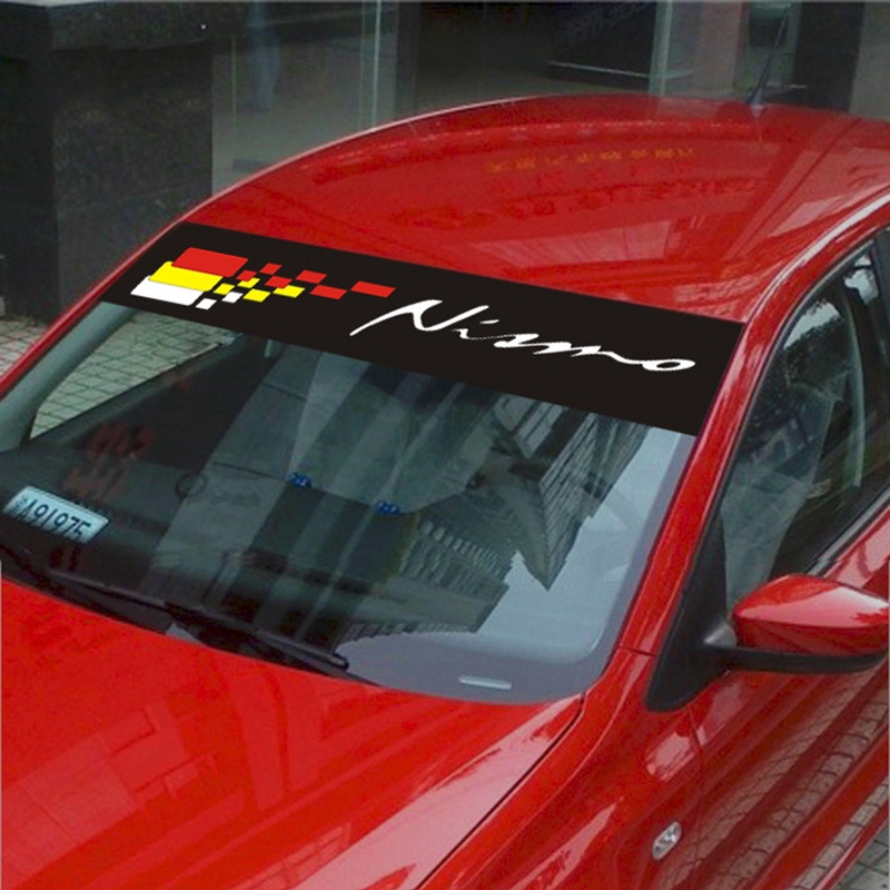 X Cm Modified Nismo Vinyl Car Front Windshield Reflective Sticker