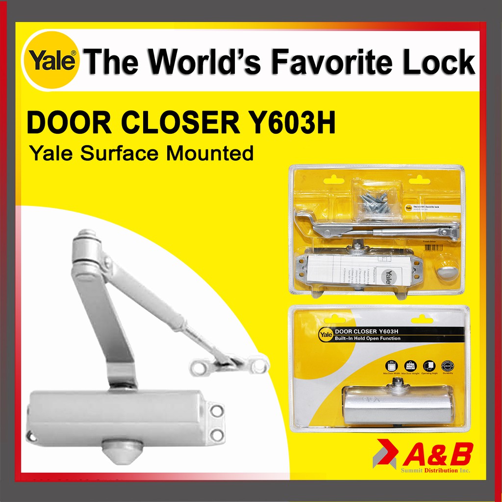 Y H Yale Surface Mounted Door Closer Shopee Philippines