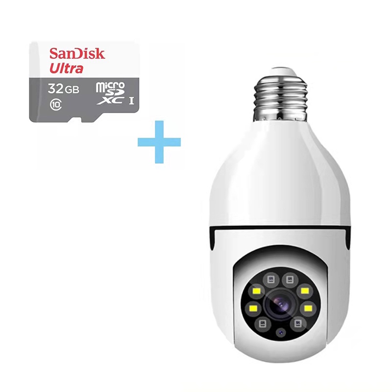 V Pro E Cctv Bulb Night Vision P Wireless Indoor Auto Tracking