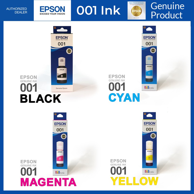 Epson Black Cyan Magenta Yellow Ink Original For L L L