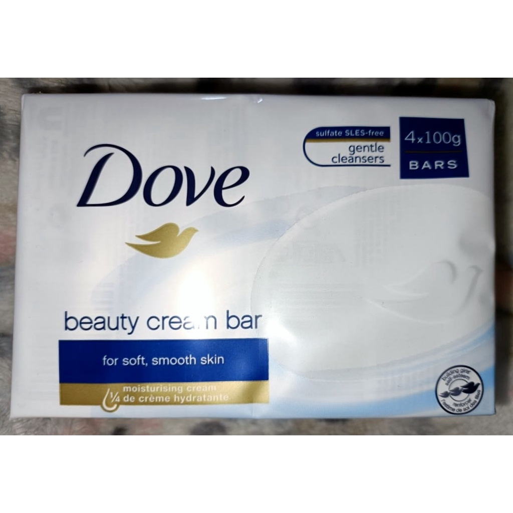 Dove Original Beauty Cream Bar Soap 4 X 100G Shopee Philippines