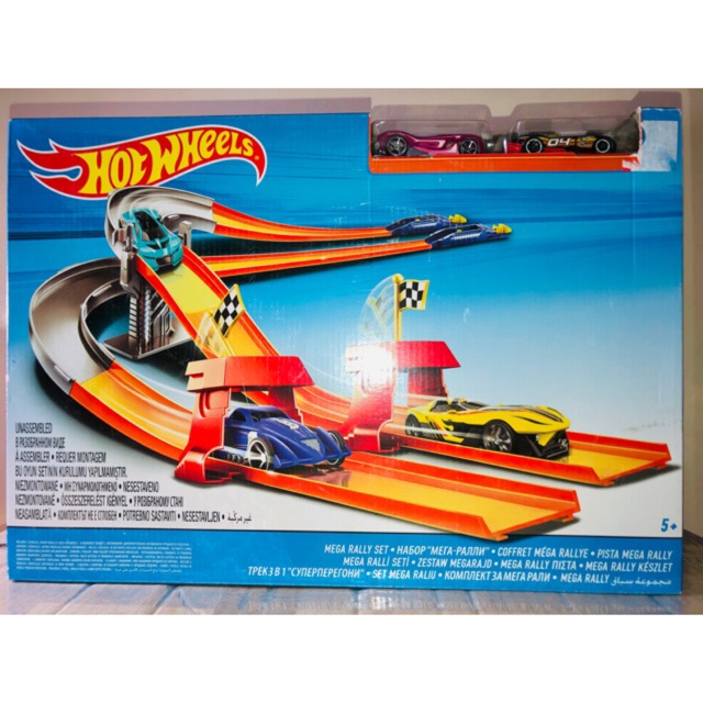 Hot Wheels Mega Rally Track Set Large Box Shopee Philippines