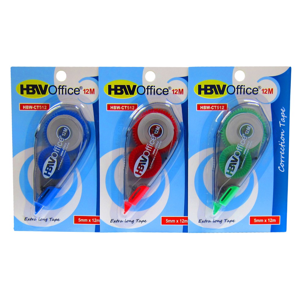 HBW Correction Tape 5mm X 12m CT512 Shopee Philippines