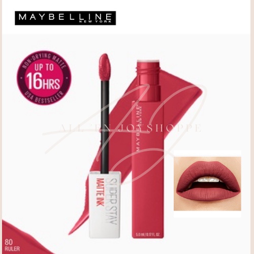 Maybelline Superstay Matte Ink Un Nude Liquid Lipstick Ruler Shopee