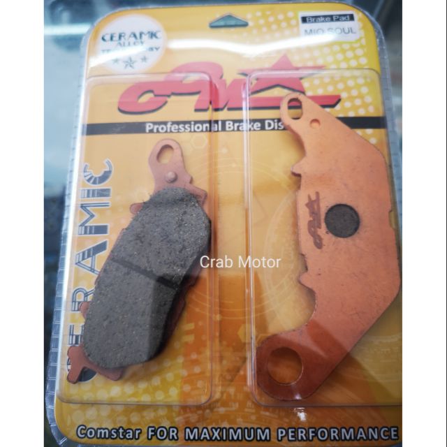 Comstar Ceramic Brake Pad Mio Soul Mio Sporty Mio Mx Sniper