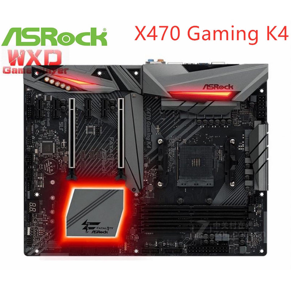 For ASRock X470 Gaming K4 Computer USB3 0 M 2 Nvme SSD Motherboard AM4