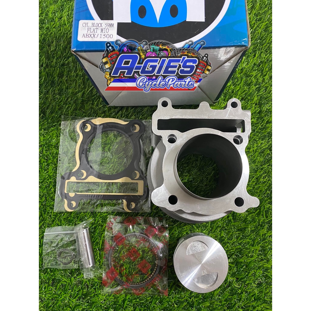 RACING MONKEY CYLINDER BLOCK ASSEMBLY 59MM FLAT PISTON W POCKET