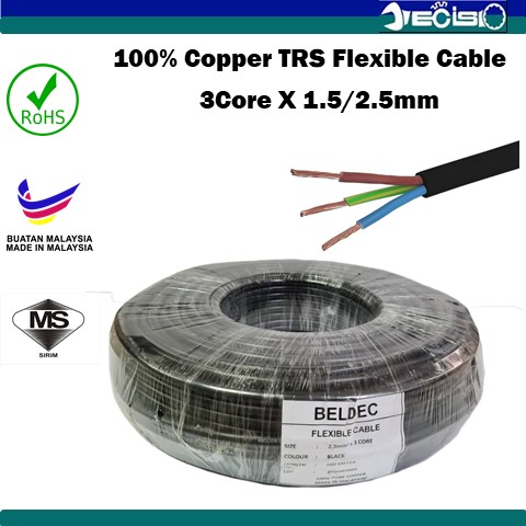 Beldec Core Trs Flexible Cord Cable C X Mm C X Mm