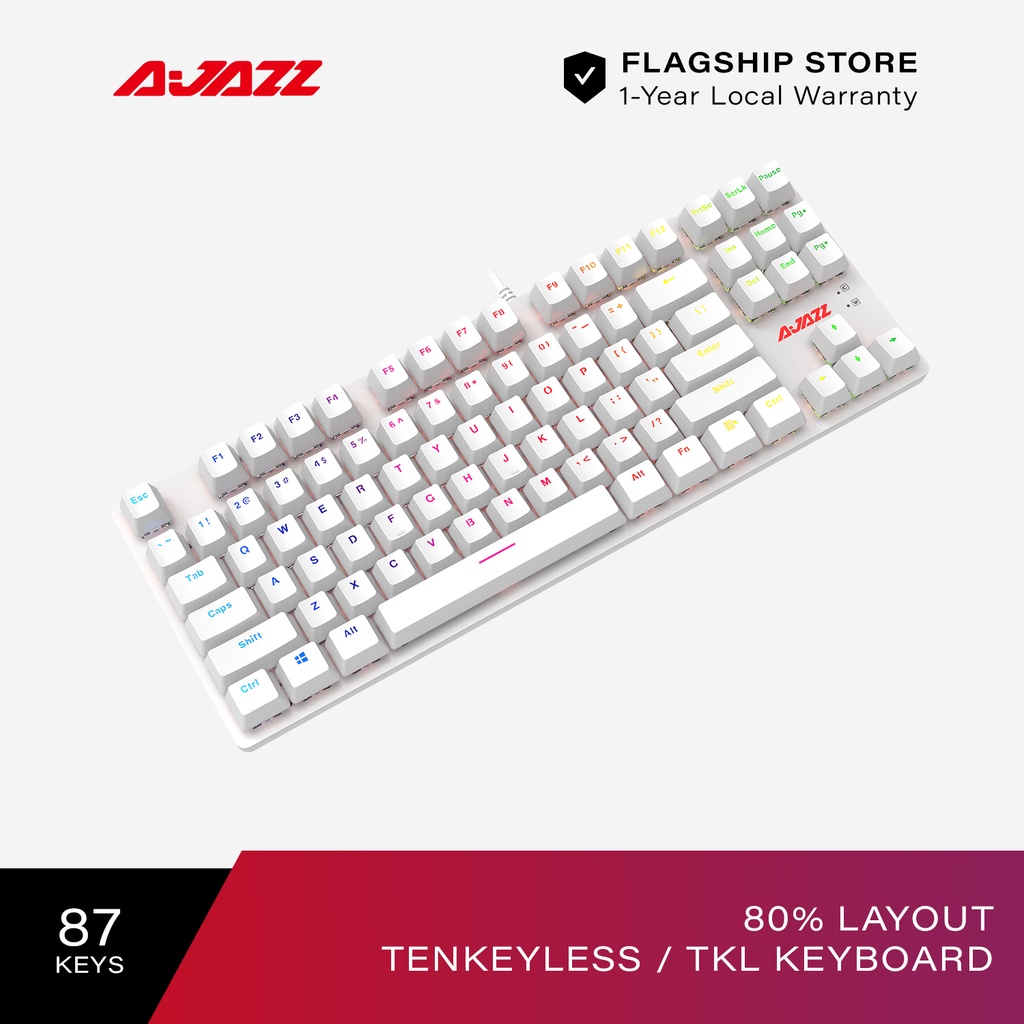 Ajazz R87 Wired Keyboard 87 Keys Tenkeyless TKL Layout Huano Mechanical