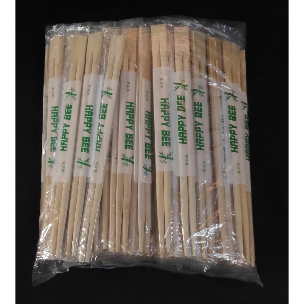 Bamboo Chopstick Inch Individually Wrapped Pcs Shopee Philippines