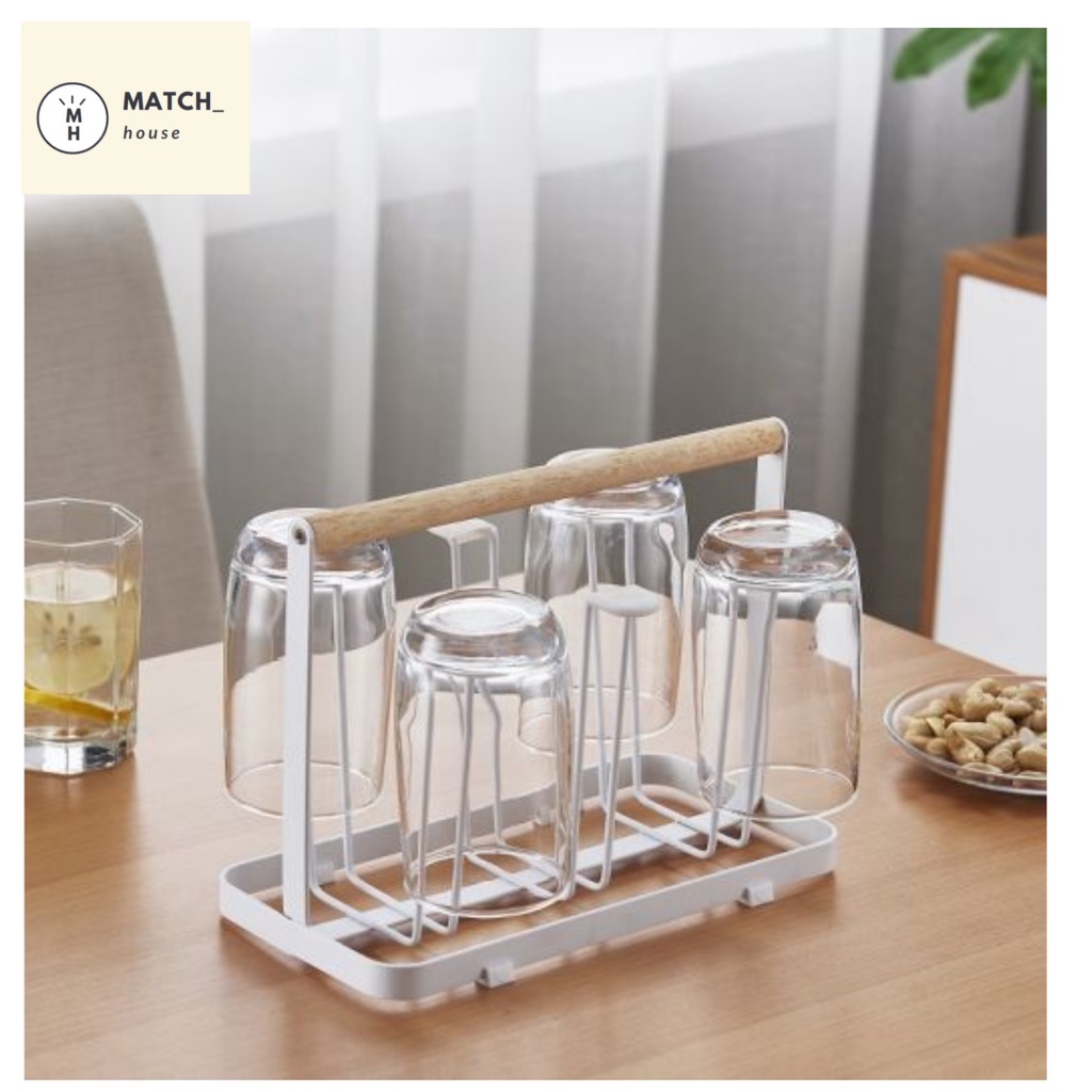 Glass Cup Rack Draining Drying Water Mug Drying Organizer Holder Stand