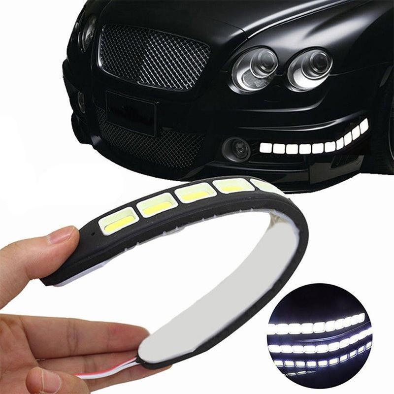 Creative Car Bendable Cob Daytime Running Lights Super Stick White