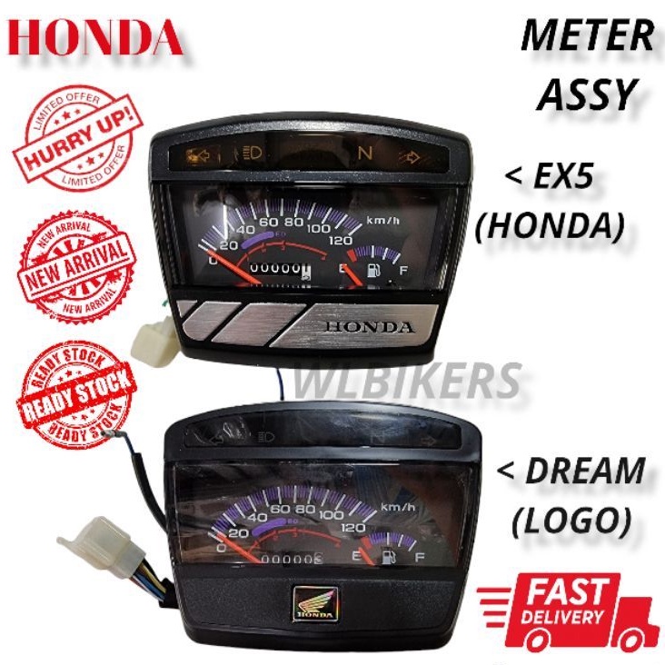 HONDA EX5 HIPOWER EX5 HIPOWER DREAM METER ASSY METER FUEL GAUGE