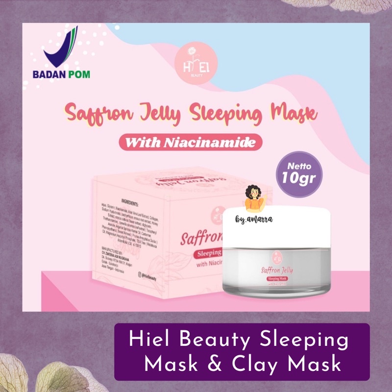 Hiel BEAUTY SAFFRON JELLY SLEEPING MASK HIEL BEAUTY CLAY MASK CENTELLA