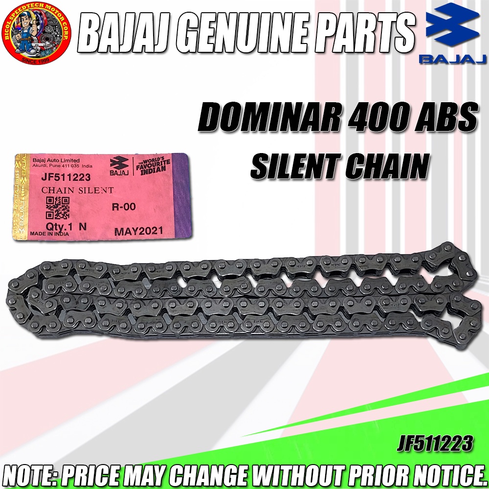 DOMINAR 400 ABS SILENT CHAIN KMC Genuine JF511223 Shopee Philippines