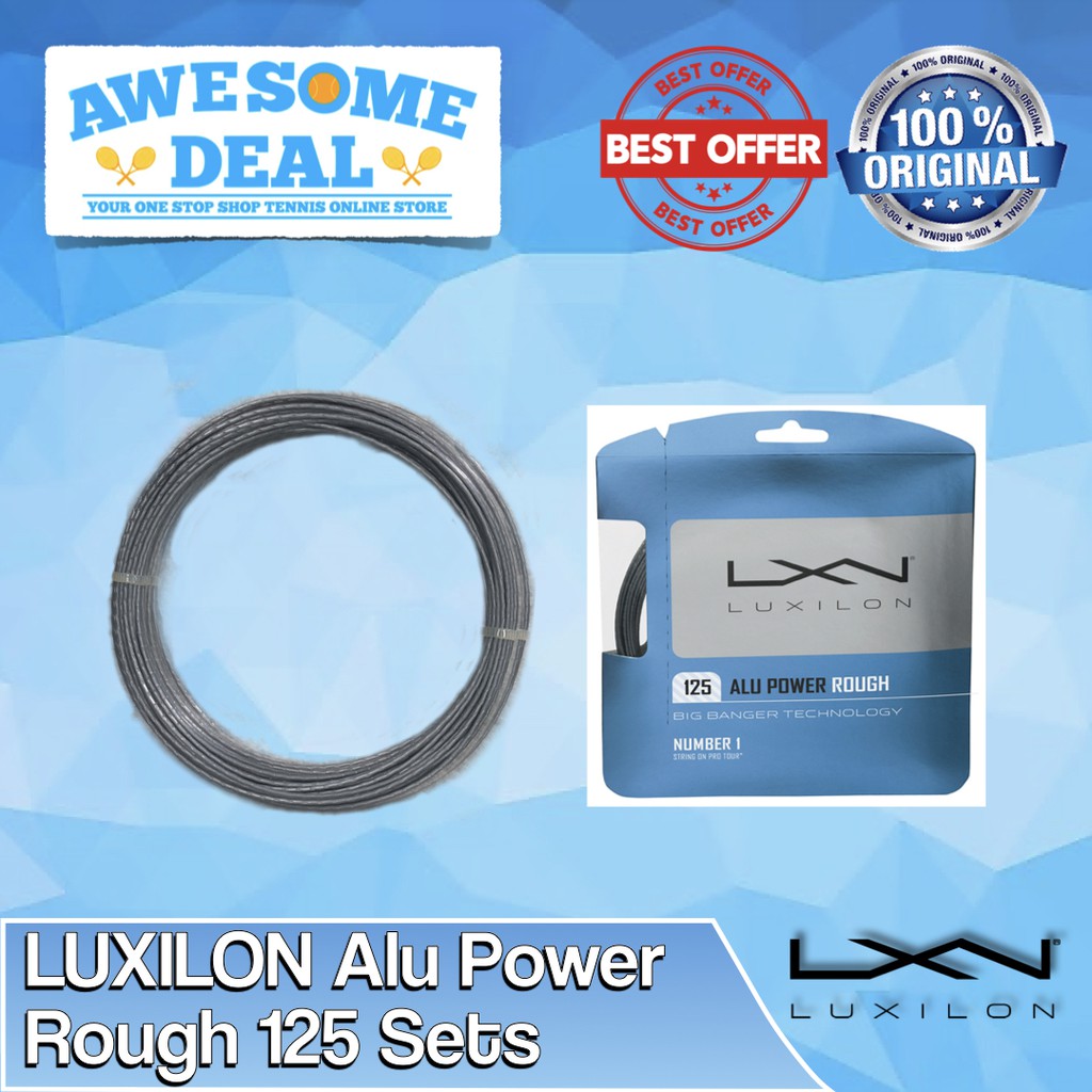 Luxilon Alu Power Rough L Sets Tennis String Shopee Philippines