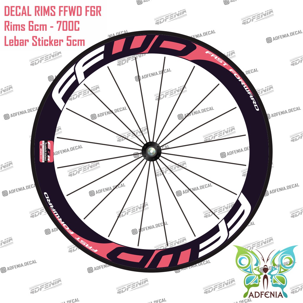 Sticker Ffwd F R Width Cm Sticker Decal Rims Rims Roadbike Fixedgear