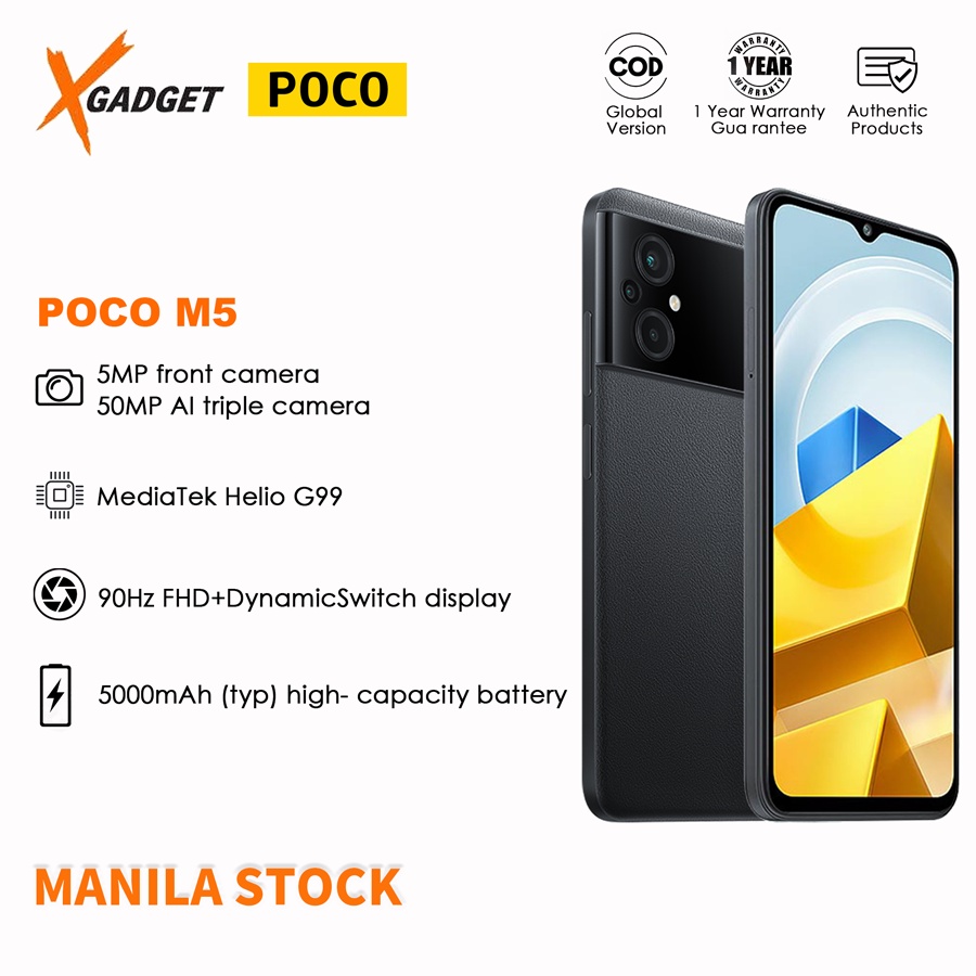 POCO M5 4 64GB 6 128GB Phone Global Version 1 Year Warranty Manila