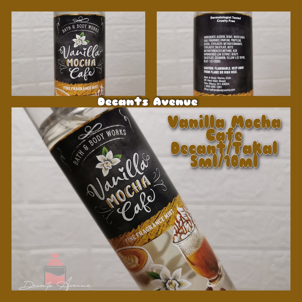 Vanilla Mocha Cafe Bath And Body Works 1mL 3mL 5mL 10mL Shopee