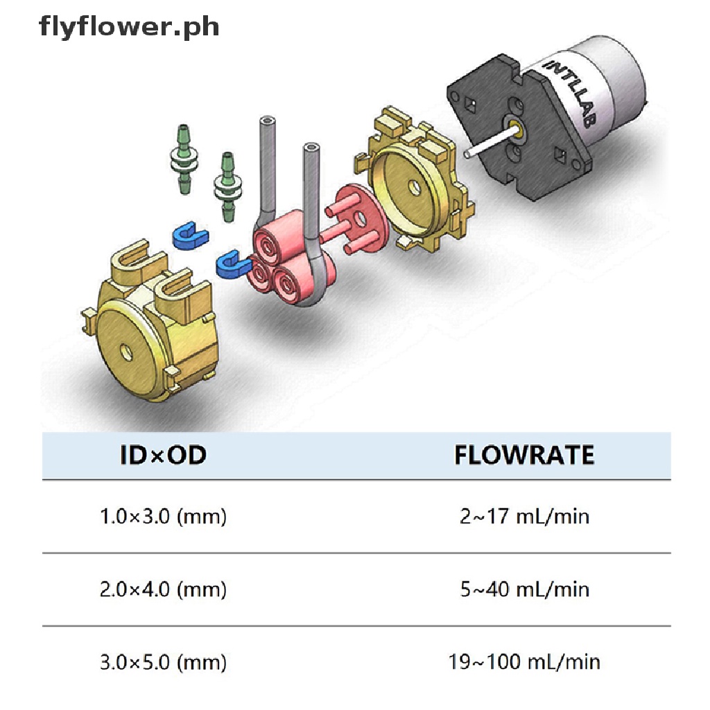 Flyflower Ph Dc Micro Self Priming Mute Peristaltic Liquid Pump For