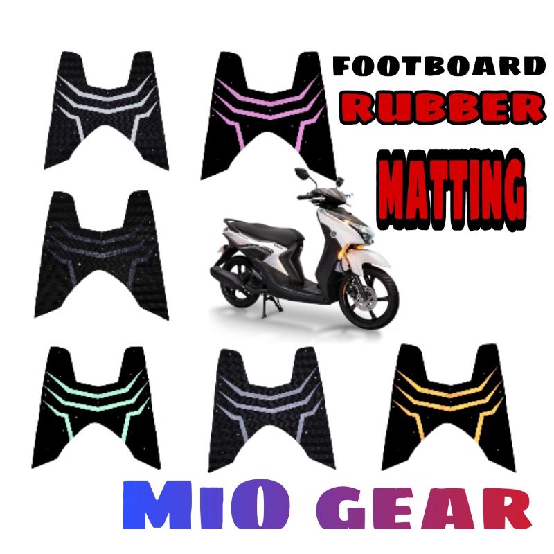 New MiO GEAR FOOTBOARD RUBBER MATTING Shopee Philippines