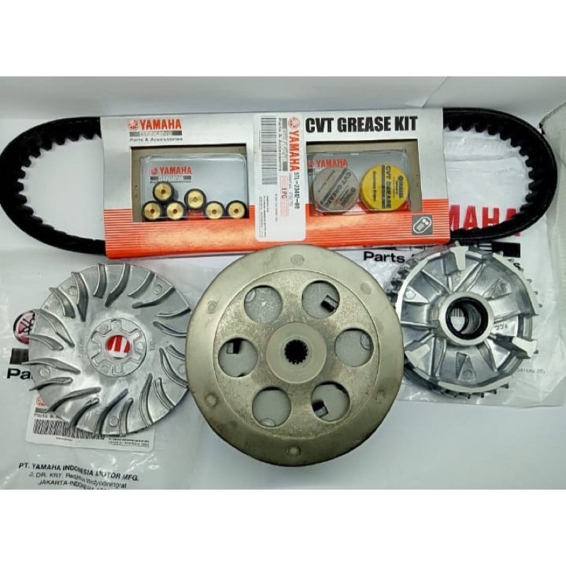 Complete CVT PACKAGE MIO SPORTY SMILE SOUL KARBU PULLY ASSY ROLLER