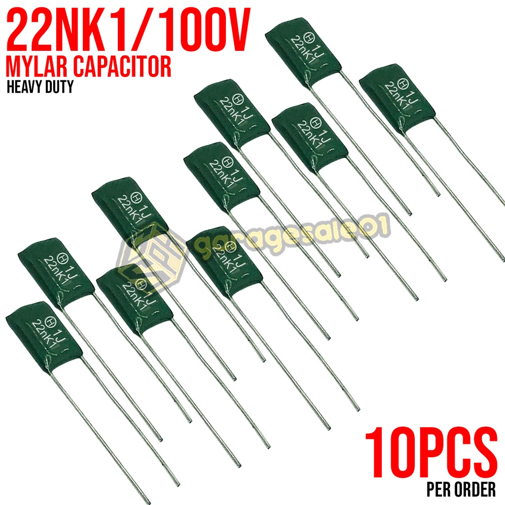 10PCS Mylar Film Capacitor 100V 22NK1 Polyester Film Capacitor